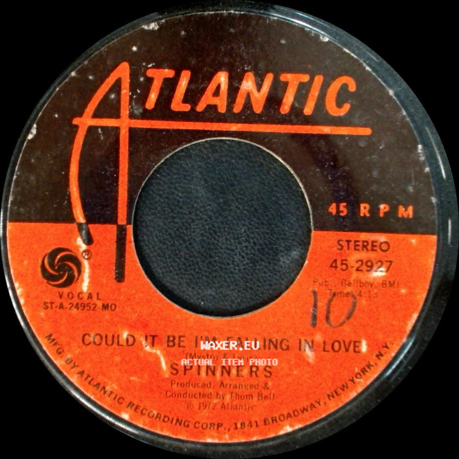 Spinners - Just You And Me Baby / Could It Be I'm Falling In Love side B