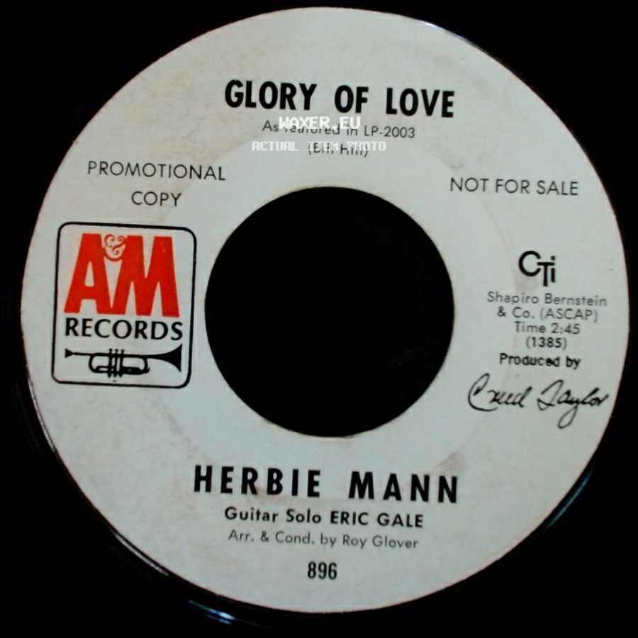 Herbie Mann - Glory Of Love / Unchain My Heart side A