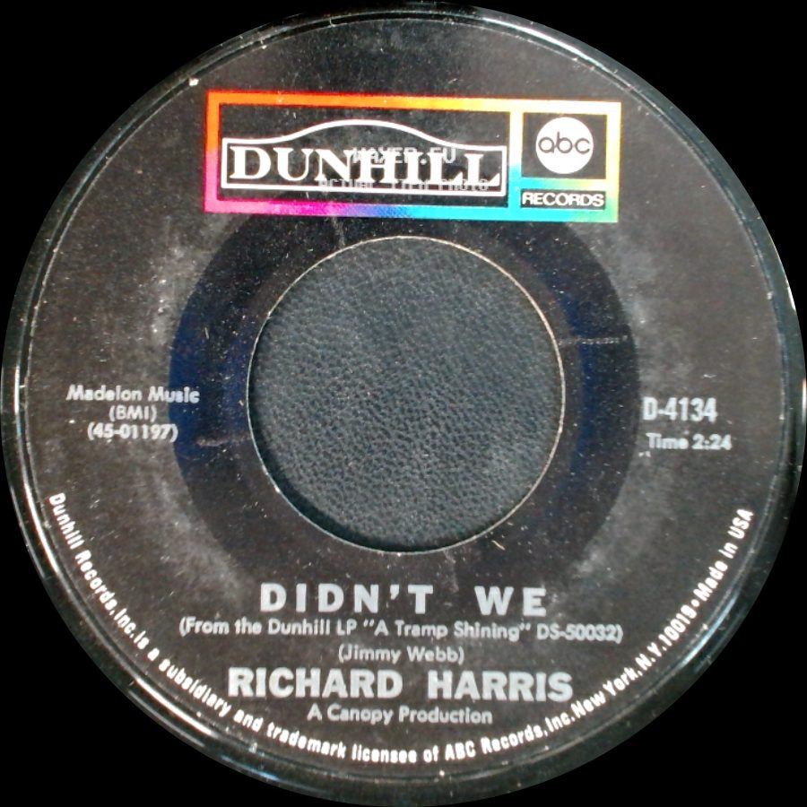 Richard Harris - Didn't We / Macarthur Park side A