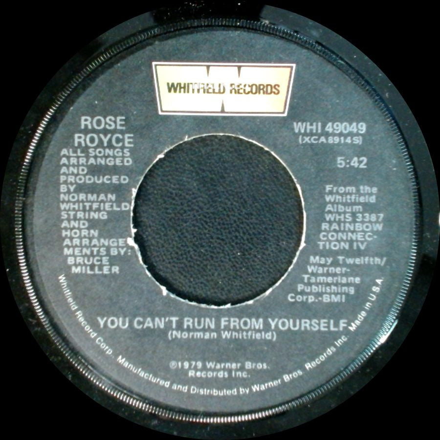 Rose Royce - Is It Love You're After (Edit) / You Can't Run From Yourself side B