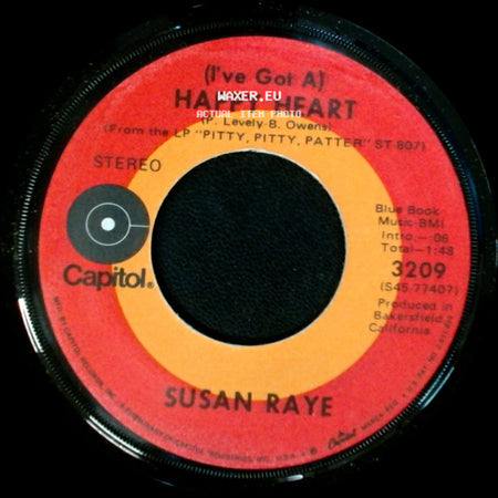 Susan Raye - How Long Will My Baby Be Gone / (I've Got A) Happy Heart side B