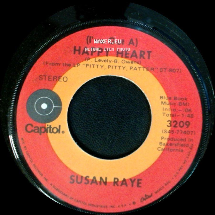 Susan Raye - How Long Will My Baby Be Gone / (I've Got A) Happy Heart side B