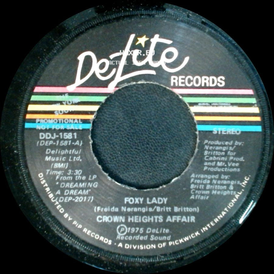 Crown Heights Affair - Foxy Lady / Foxy Lady side A