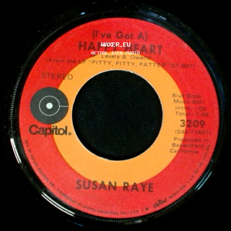 Susan Raye - How Long Will My Baby Be Gone / (I've Got A) Happy Heart side B