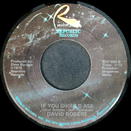 David Rogers - If You Should Ask / You Are My Rainbow side A