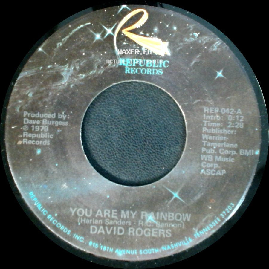 David Rogers - If You Should Ask / You Are My Rainbow side B