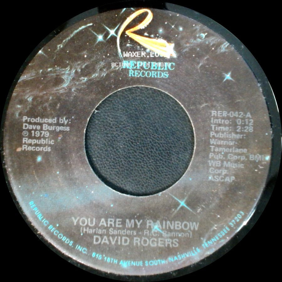 David Rogers - If You Should Ask / You Are My Rainbow side B