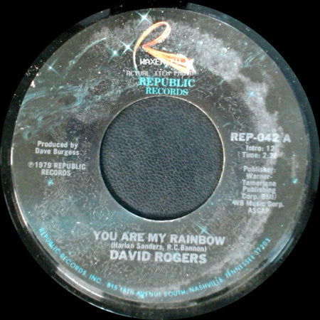 David Rogers - If You Should Ask / You Are My Rainbow side B