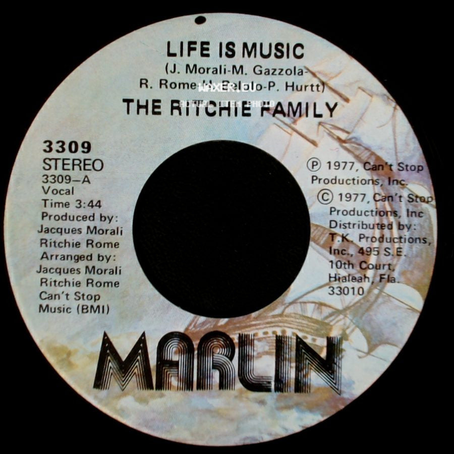 The Ritchie Family - Lady Luck / Life Is Music side B