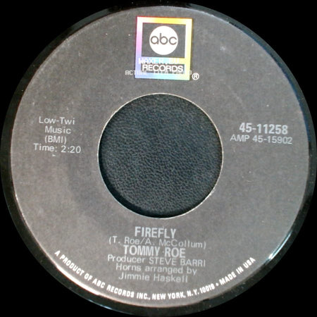 Tommy Roe - Stir It Up And Serve It / Firefly side B