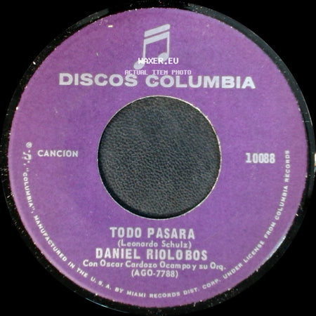 Daniel Riolobos - No Es Un Juego El Amor / Todo Pasara side B