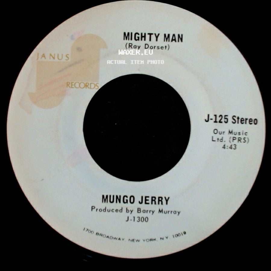 Mungo Jerry - In The Summertime / Mighty Man side B