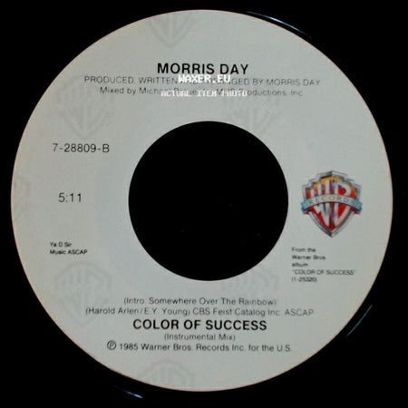 Morris Day - Color Of Success / Color Of Success (Instrumental Mix) side B
