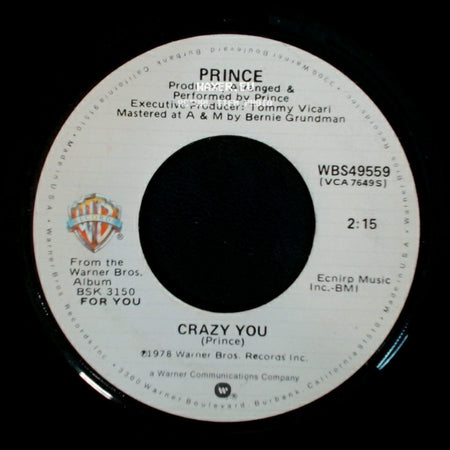 Prince - Crazy You / Uptown side A