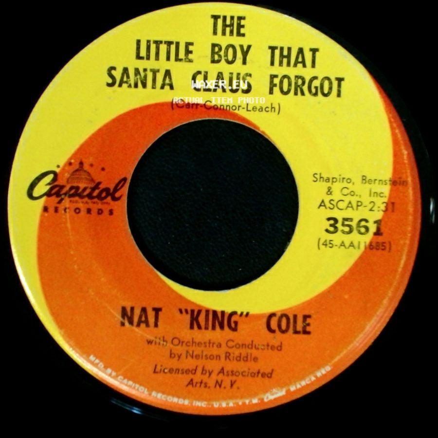 Nat "King" Cole - The Christmas Song (Merry Christmas To You) / The Little Boy That Santa Claus Forgot side B