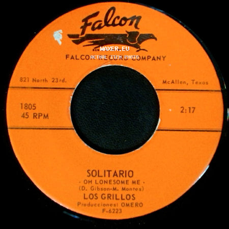 Los Grillos - Solitario (Oh Lonesome Me) / El Jueguito side A