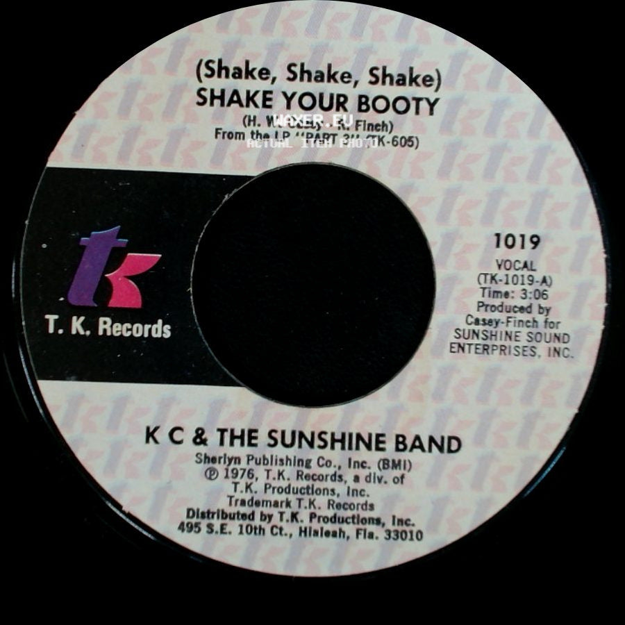 K C & The Sunshine Band - (Shake, Shake, Shake) Shake Your Booty / Boogie Shoes side A
