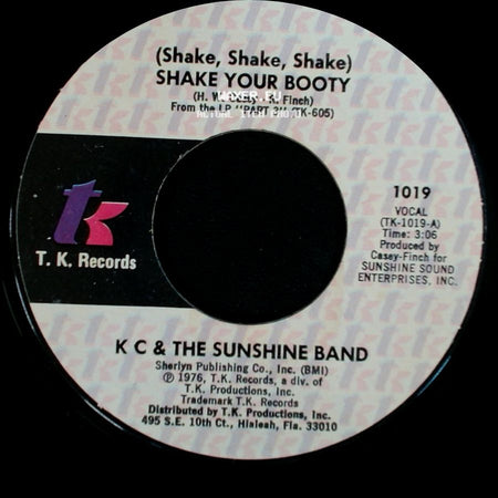 K C & The Sunshine Band - (Shake, Shake, Shake) Shake Your Booty / Boogie Shoes side A