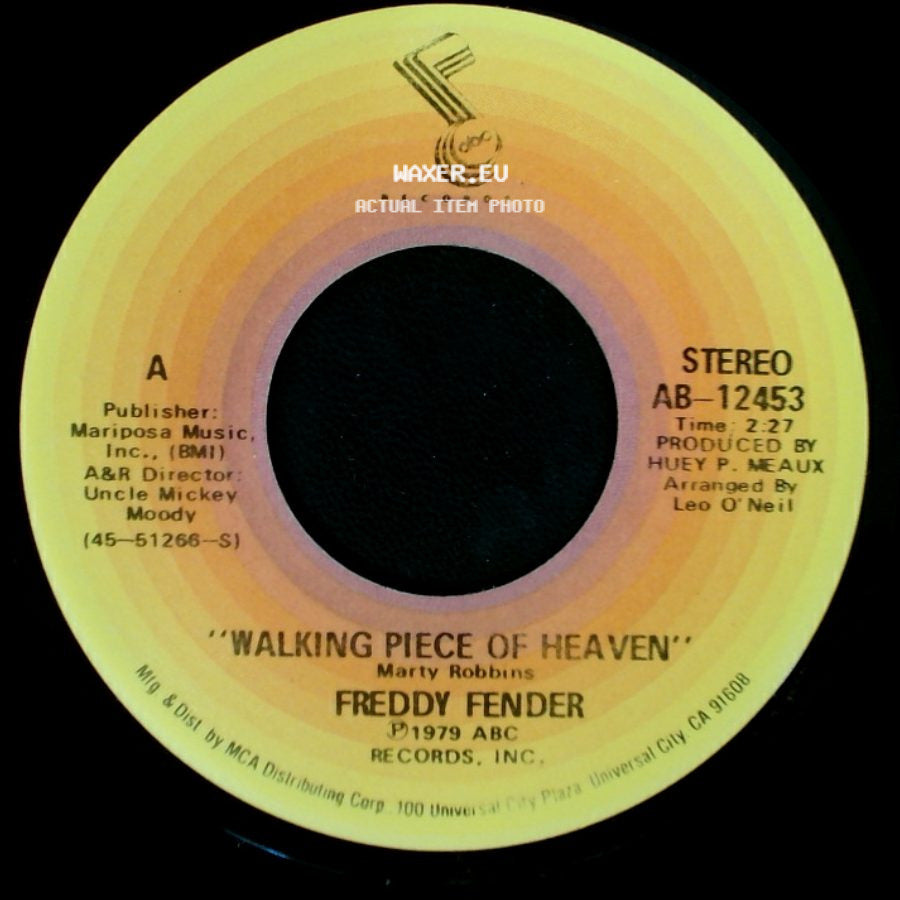 Freddy Fender - Sweet Summer Day / Walking Piece Of Heaven side B