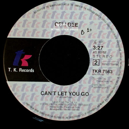 Celi Bee - Can't Let You Go / Love Drops side A