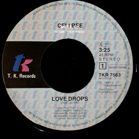 Celi Bee - Can't Let You Go / Love Drops side B