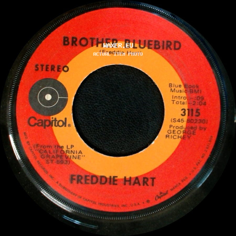 Freddie Hart - Easy Loving / Brother Bluebird side B