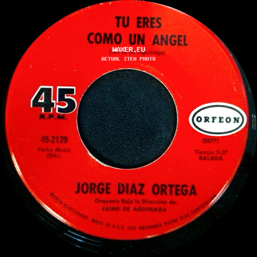 Jorge Diaz Ortega - Loco De Amor / Tu Eres Como Un Angel side B