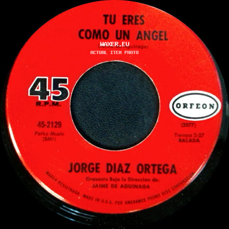 Jorge Diaz Ortega - Loco De Amor / Tu Eres Como Un Angel side B