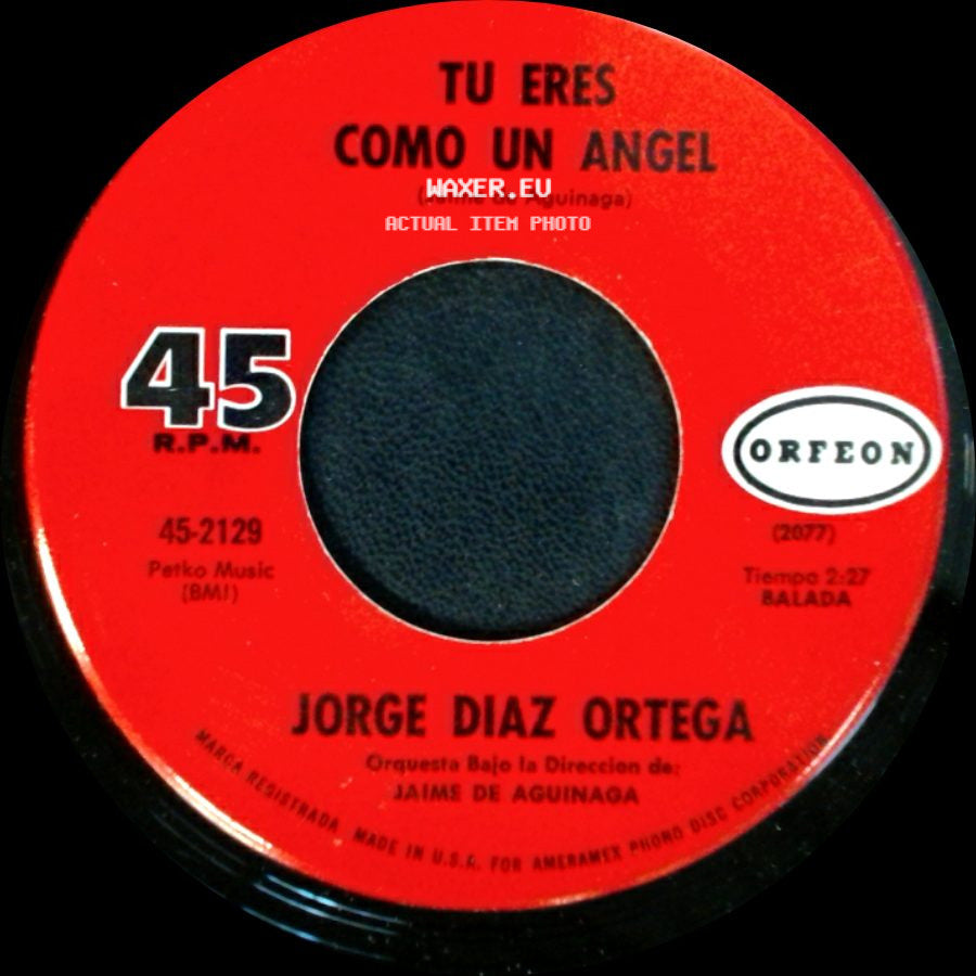 Jorge Diaz Ortega - Loco De Amor / Tu Eres Como Un Angel side B