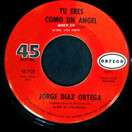 Jorge Diaz Ortega - Loco De Amor / Tu Eres Como Un Angel side B