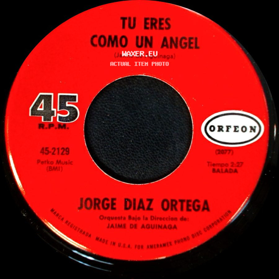 Jorge Diaz Ortega - Loco De Amor / Tu Eres Como Un Angel side B