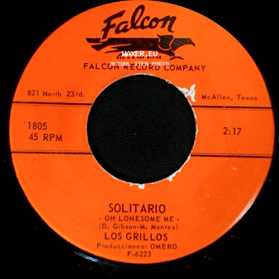 Los Grillos - Solitario - Oh Lonesome Me / El Jueguito side A