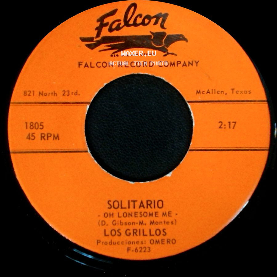 Los Grillos - Solitario - Oh Lonesome Me / El Jueguito side A