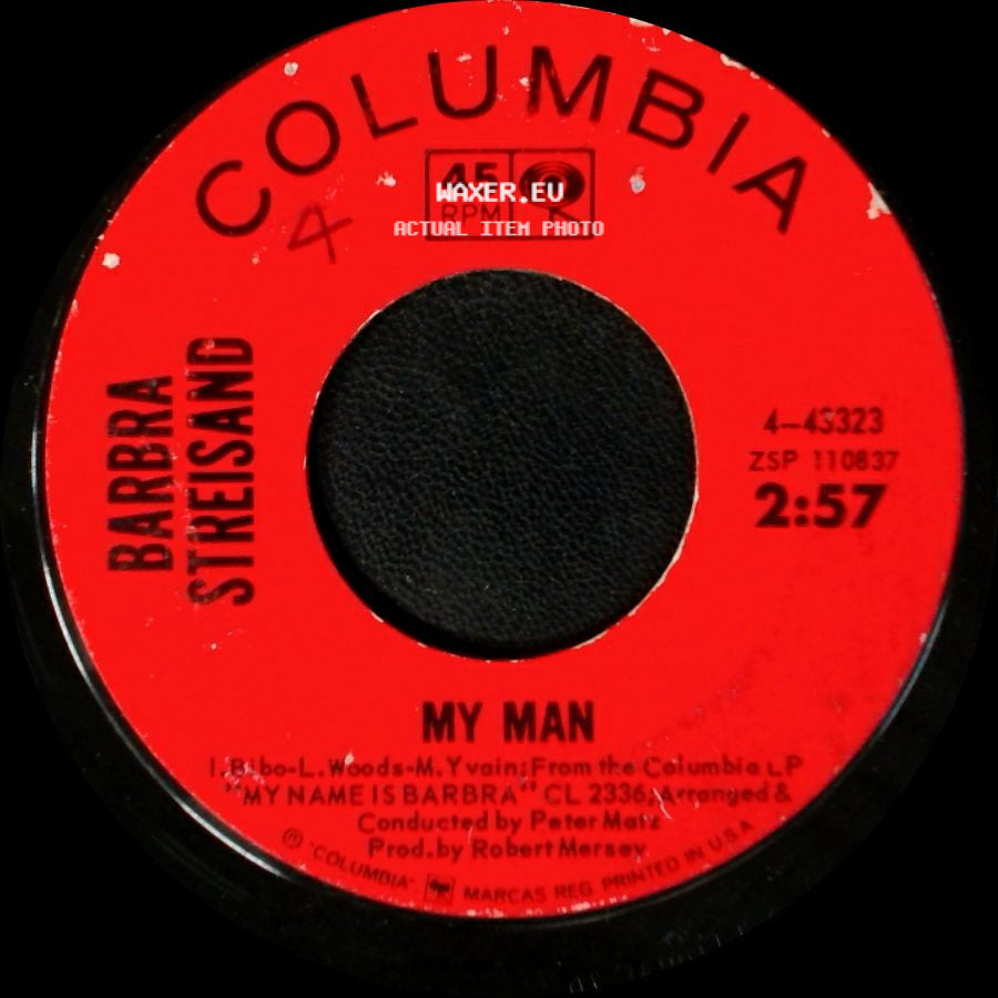 Barbra Streisand - Where Is The Wonder / My Man side B