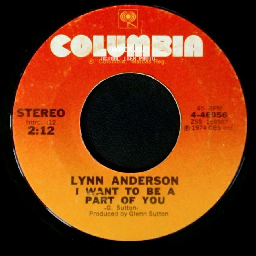 Lynn Anderson - I Want To Be A Part Of You / Talkin' To The Wall side A