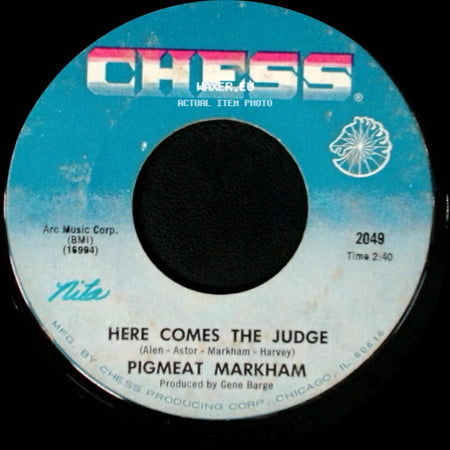 Pigmeat Markham - Here Comes The Judge / The Trial side A