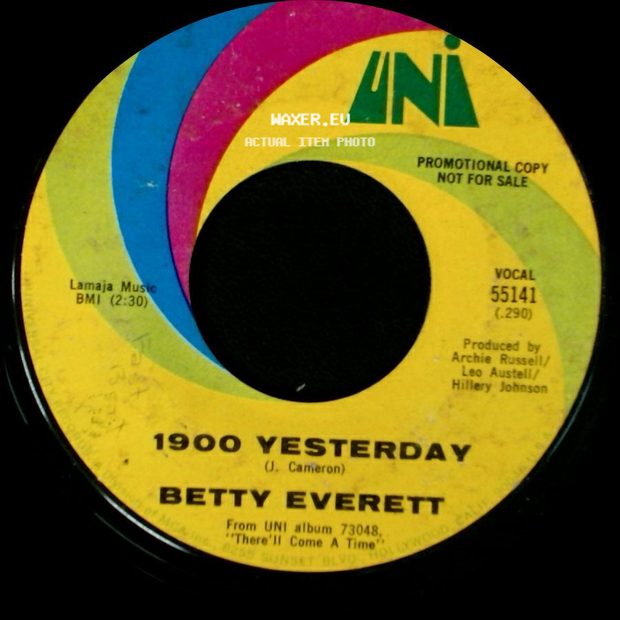 Betty Everett - Maybe / 1900 Yesterday side B
