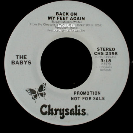 The Babys - Back On My Feet Again / Back On My Feet Again side A