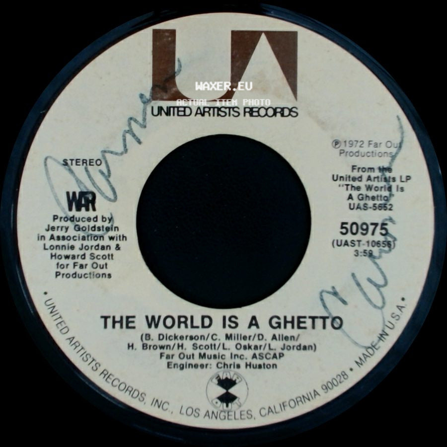 War - The World Is A Ghetto / Four Cornered Room side A