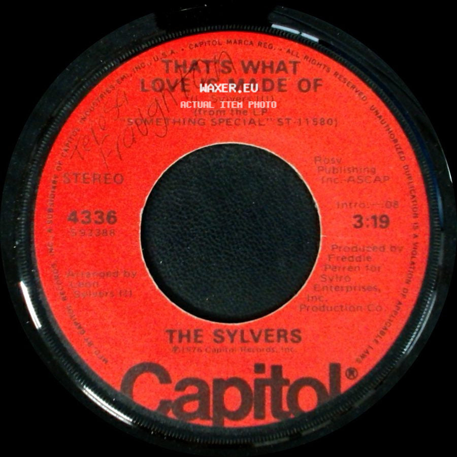The Sylvers - That's What Love Is Made Of / Hot Line side A