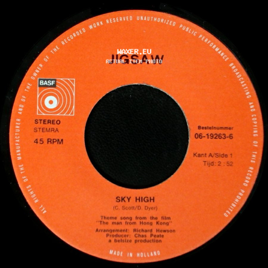 Jigsaw - Sky High / Brand New Love Affair side A