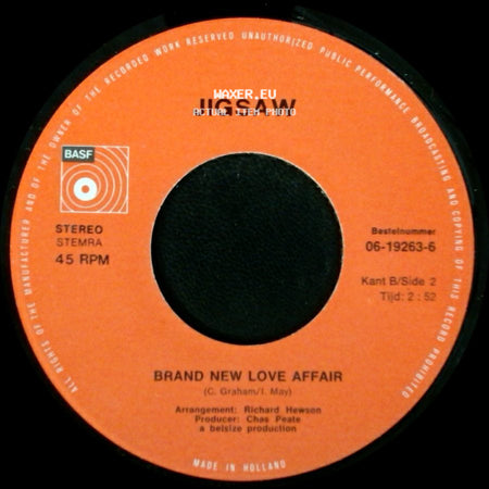 Jigsaw - Sky High / Brand New Love Affair side B