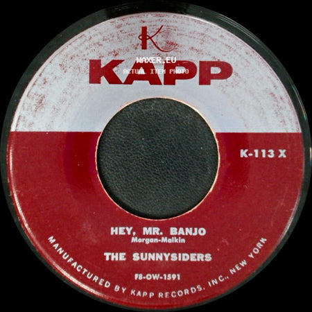 The Sunnysiders - Zoom, Zoom, Zoom / Hey, Mr. Banjo side B
