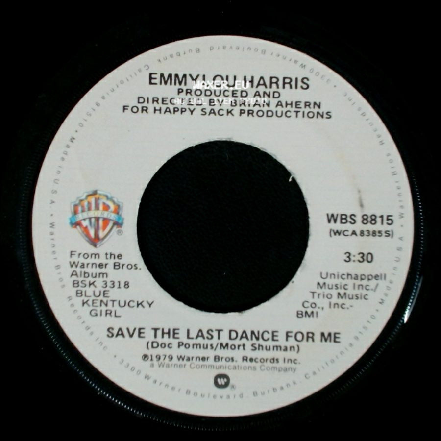 Emmylou Harris - Even Cowgirls Get The Blues / Save The Last Dance For Me side B