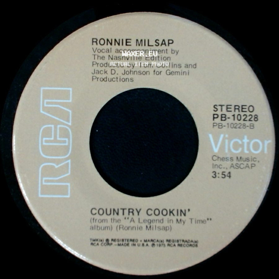 Ronnie Milsap - Country Cookin' / Too Late To Worry, Too Blue To Cry side A