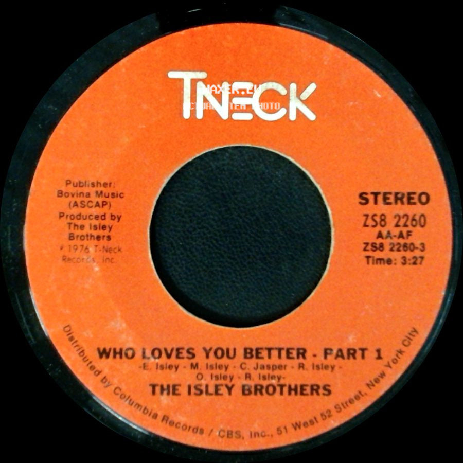 The Isley Brothers - Who Loves You Better - Part 1 / Who Loves You Better - Part 2 side A