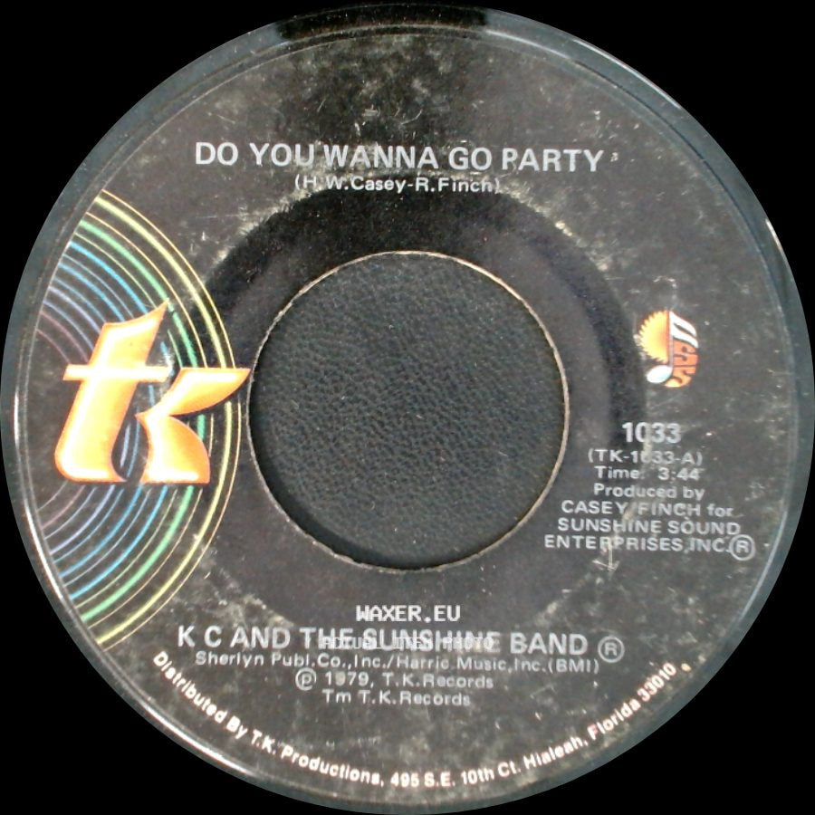 K C And The Sunshine Band - Come To My Island / Do You Wanna Go Party side B