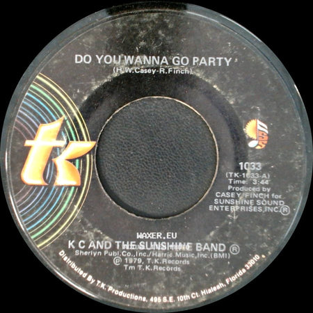 K C And The Sunshine Band - Come To My Island / Do You Wanna Go Party side B