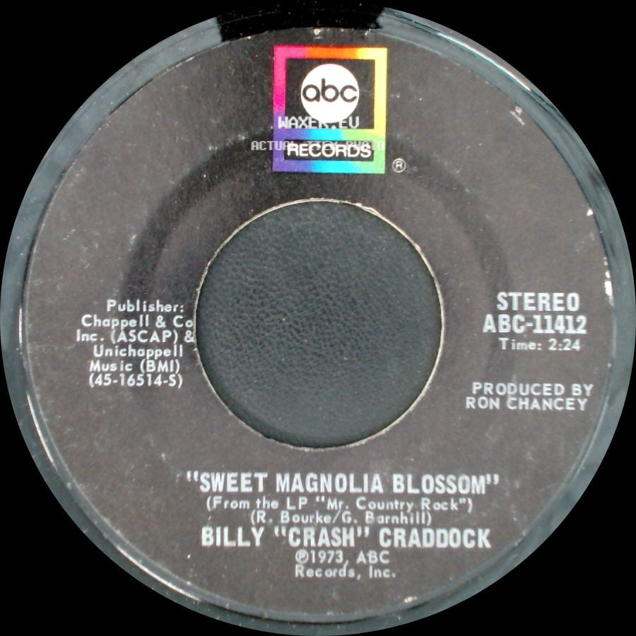 Billy "Crash" Craddock - Sweet Magnolia Blossom / Home Is Such A Lonely Place To Go side A