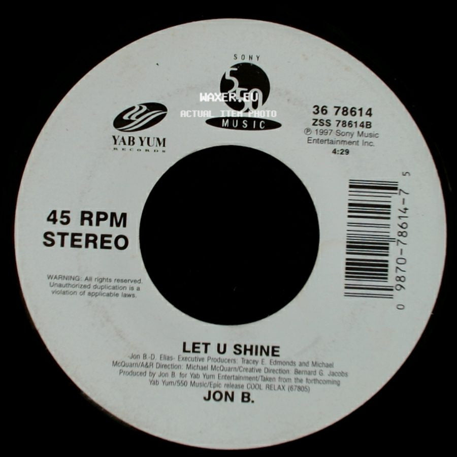 Jon B. - Don't Say / Let U Shine side B